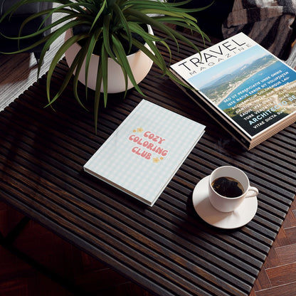 'Cozy Coloring Club' Hardback Journal - Powder