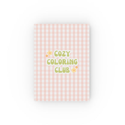'Cozy Coloring Club' Hardback Journal - Blush