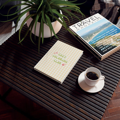 'Cozy Coloring Club' Hardback Journal - Amber