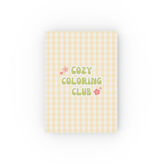 'Cozy Coloring Club' Hardback Journal - Amber