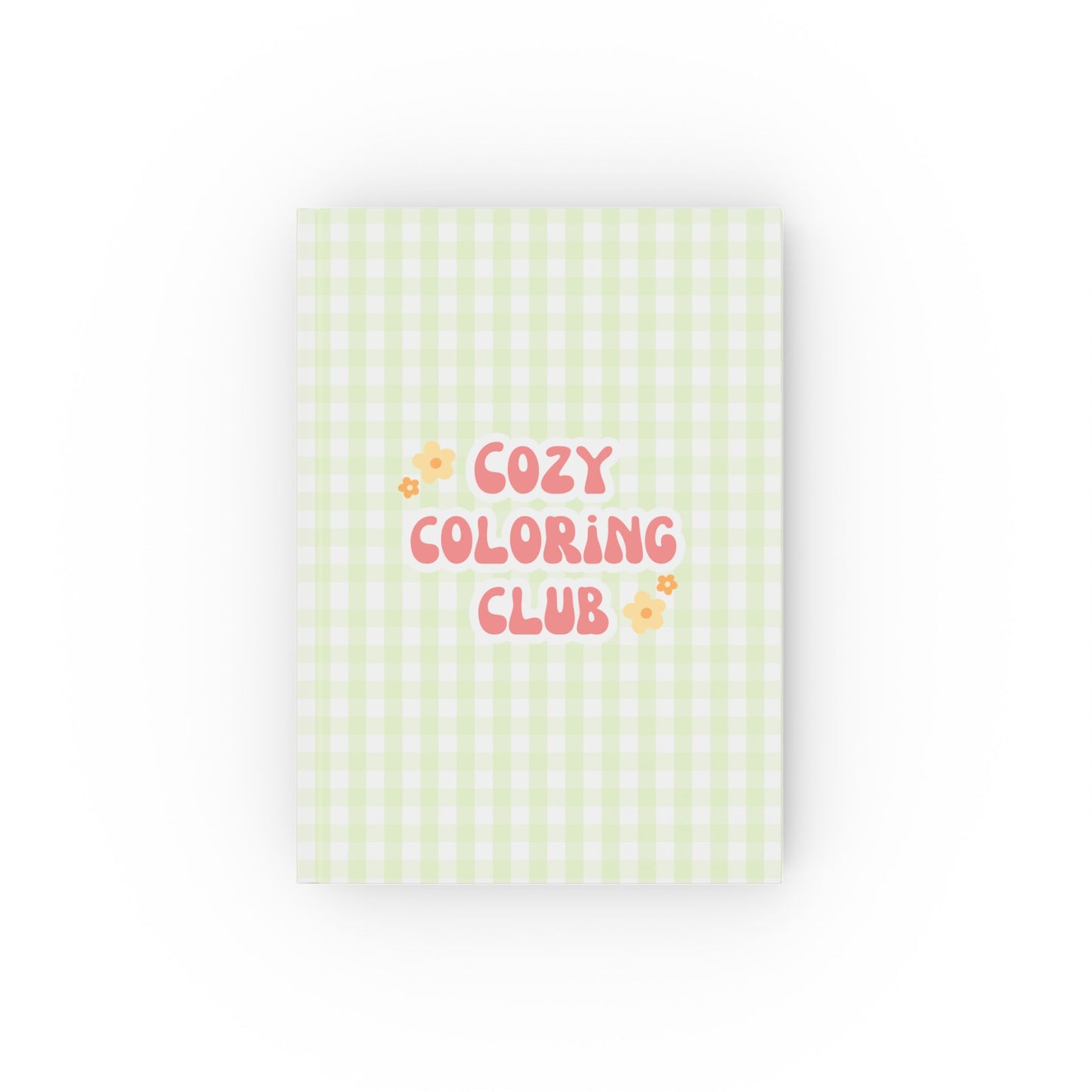 'Cozy Coloring Club' Hardback Journal - Matcha