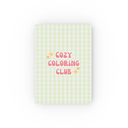 'Cozy Coloring Club' Hardback Journal - Matcha