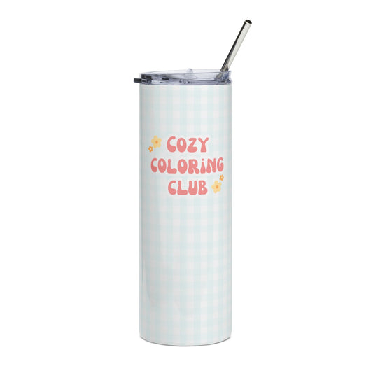 'Cozy Coloring Club' 20oz Tumbler - Powder