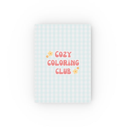 'Cozy Coloring Club' Hardback Journal - Powder