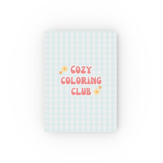 'Cozy Coloring Club' Hardback Journal - Powder