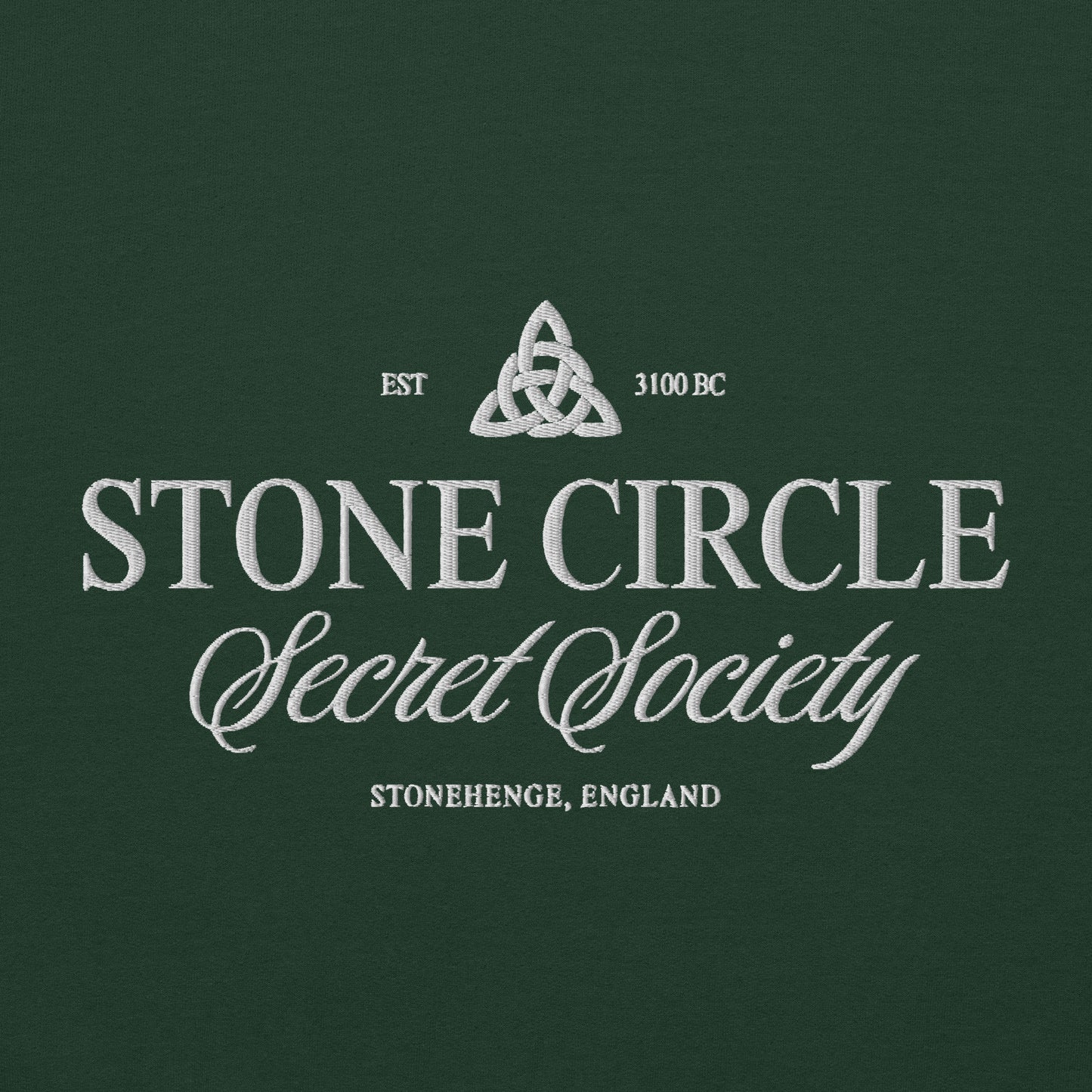 Embroidered Stone Circle Sweatshirt - Celtic