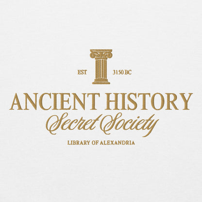 Embroidered Ancient History Unisex Sweatshirt